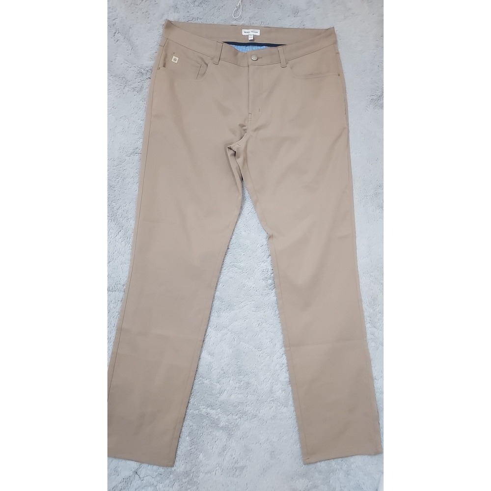 Peter Millar Pants Mens 35x32 EB66 Performance Five Pocket Brown Golf Preppy EUC